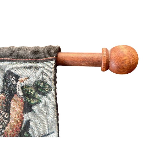 Vintage Woven Tapestry of Seasons Months of the Year & Holidays with Hanging woo - Picture 7 of 10